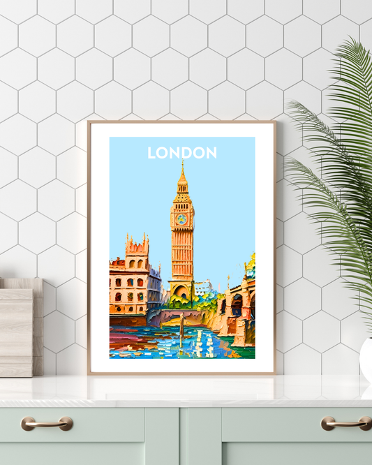 London Travel Print - Big Ben