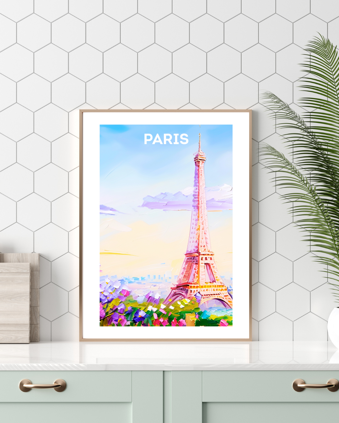 Paris Travel Print - Eiffel Tower