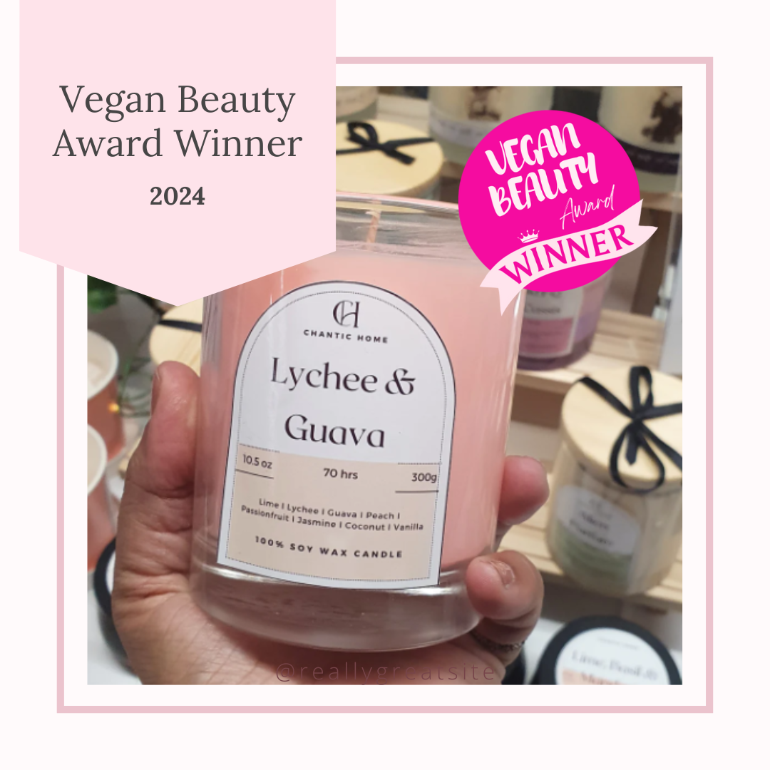 Lychee & Guava 30cl | Vegan Soy Candle | Pet-Safe Luxury Home Fragrance | Chantic Home