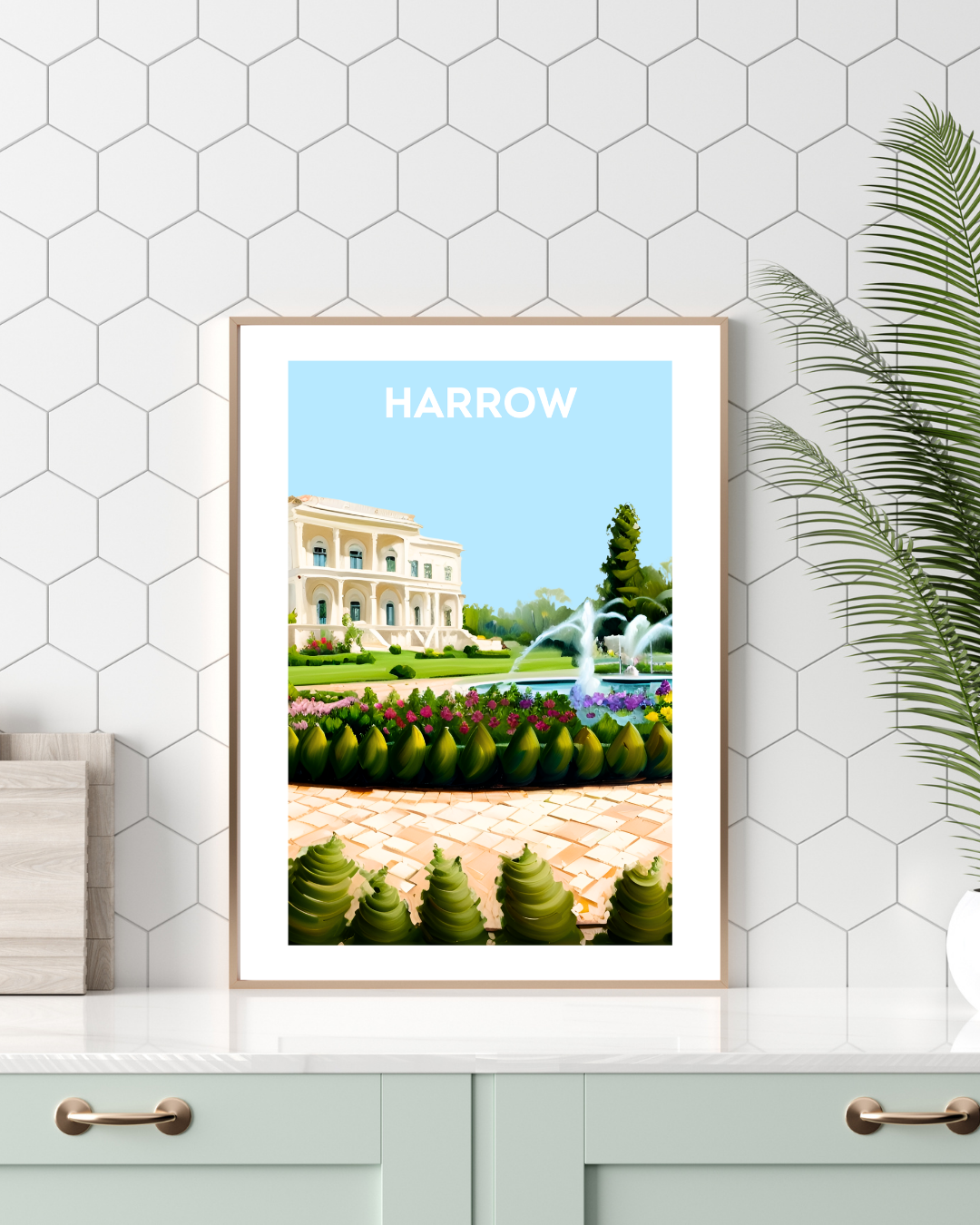 Harrow Travel Print - Bentley Priory