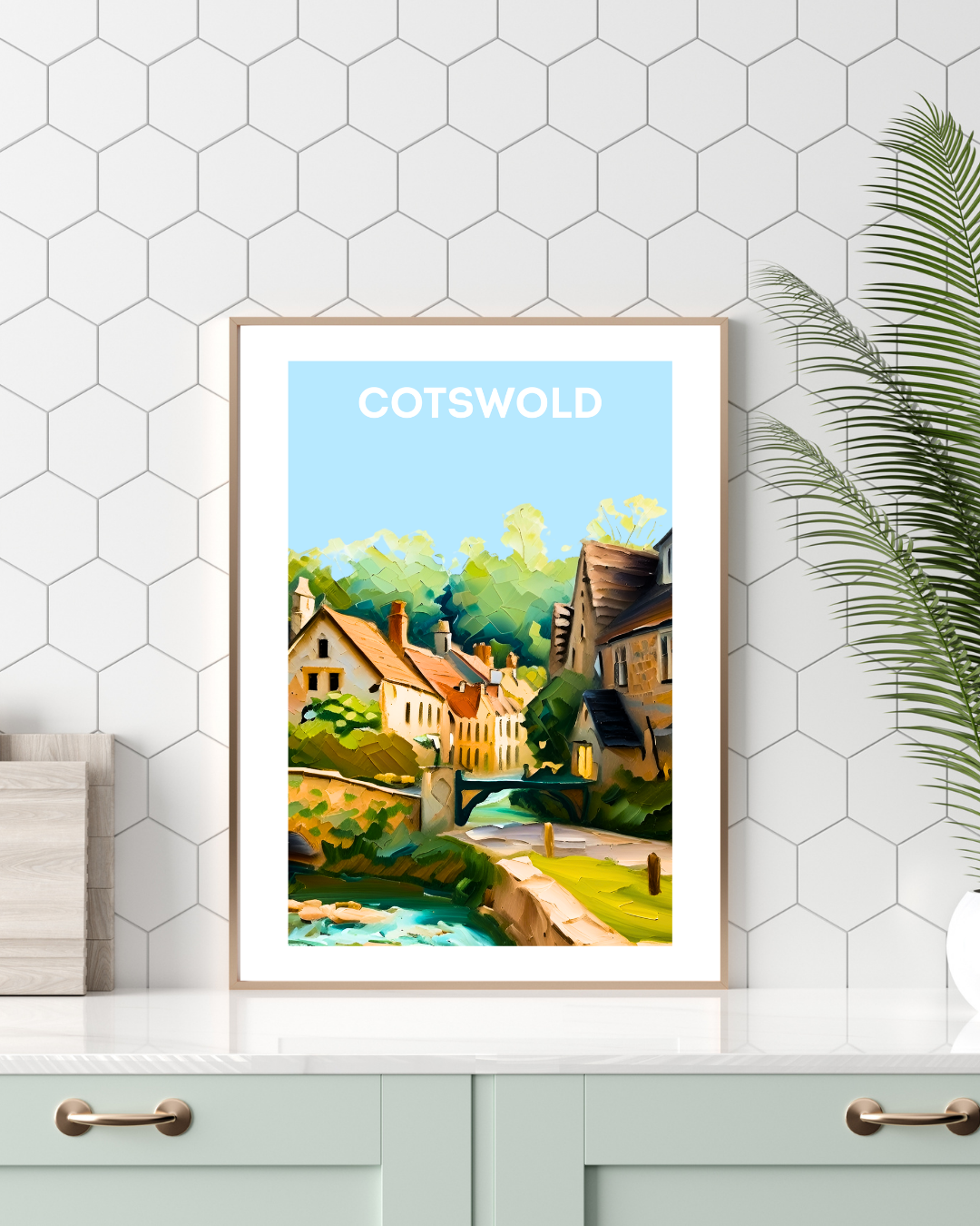 Cotswold Travel Print - Castle Combe