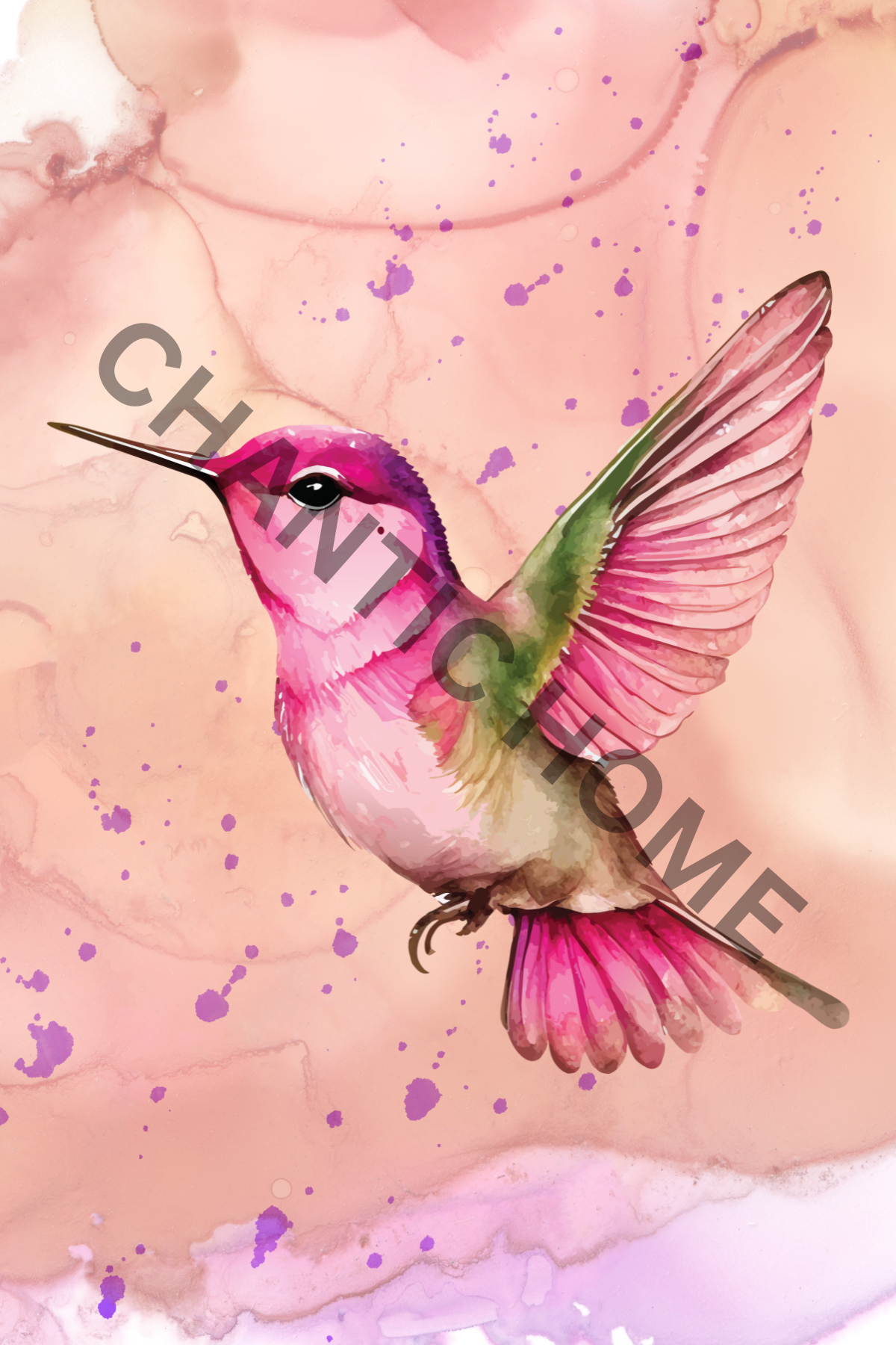 Hummingbird Art Bird Print, Animal Print