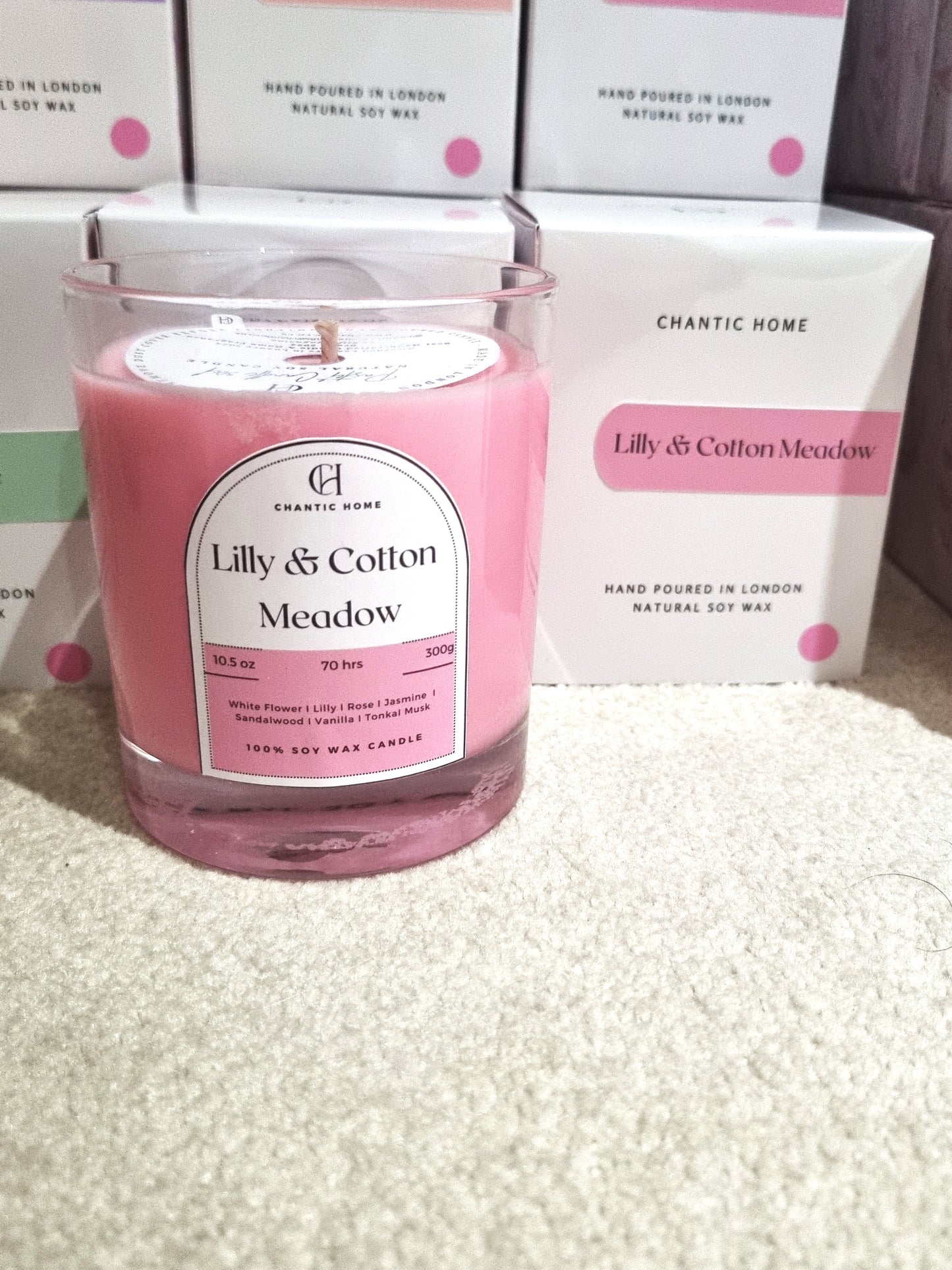 Lilly & Cotton Meadow 30cl | Vegan Soy Candle | Pet-Safe Luxury Home Fragrance | Chantic Home
