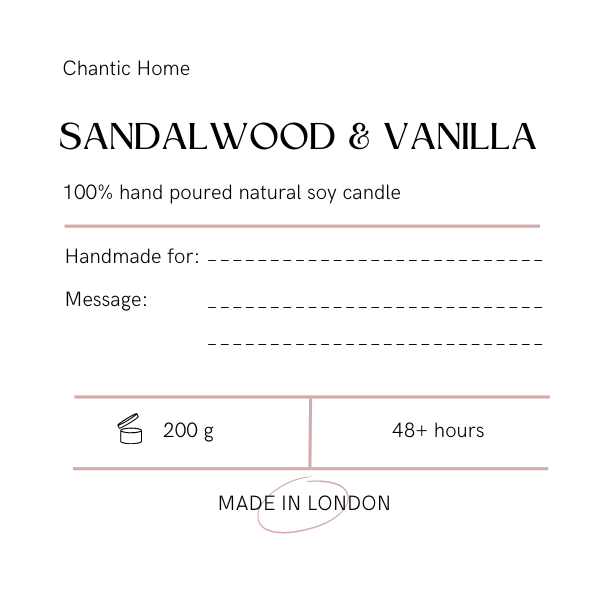 Personalised Scented Candle 200ml
