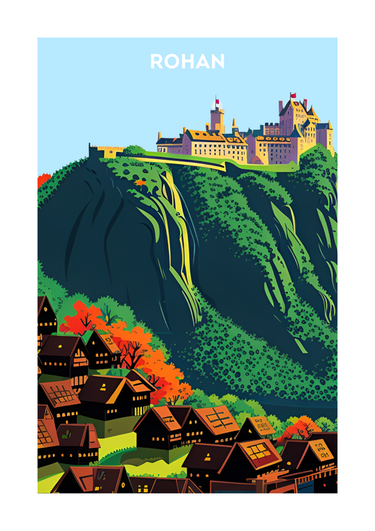 Lord of the Rings Print- Rohan, Fantasy Print, LOTR