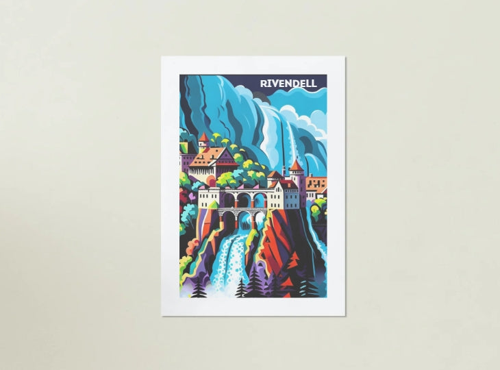 Rivendell Art Print, Fantasy Print