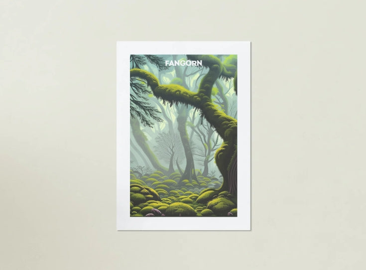 Fangorn Forest Art Print, Fantasy Print