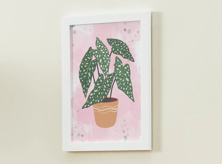 Planted Pot Art Print, Plant Print