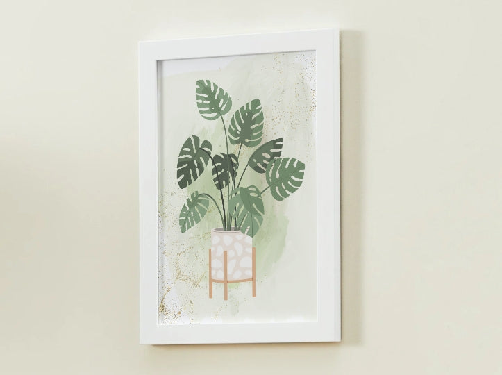 Planted Monsterra Art Print, Plant Print