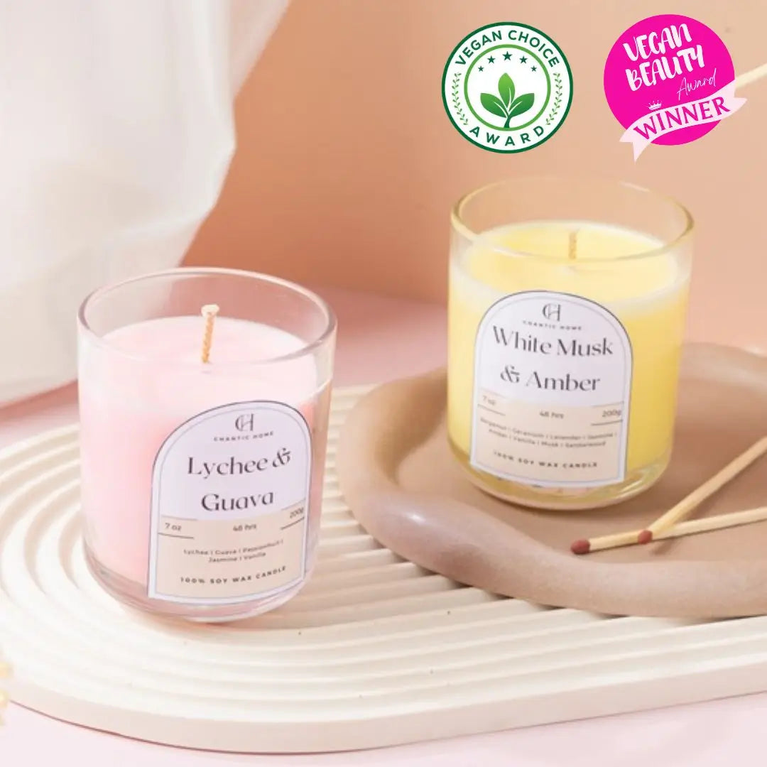 White Musk and Amber Candle Vegan friendly Soy and Coconut Wax Petsafe Candles in Harrow