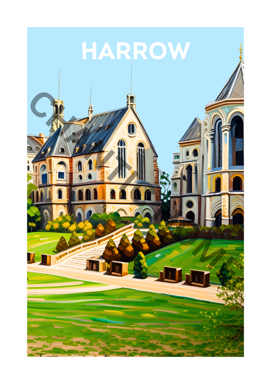 Harrow Travel Print - Harrow School
