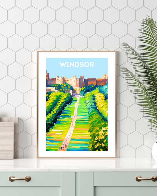 Windsor Travel Print - Windsor Castle