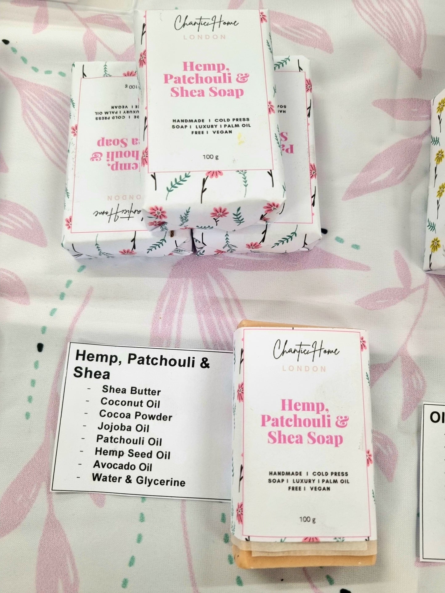 Hemp, Patchouli & Shea Butter I Artisan Handmade Soap