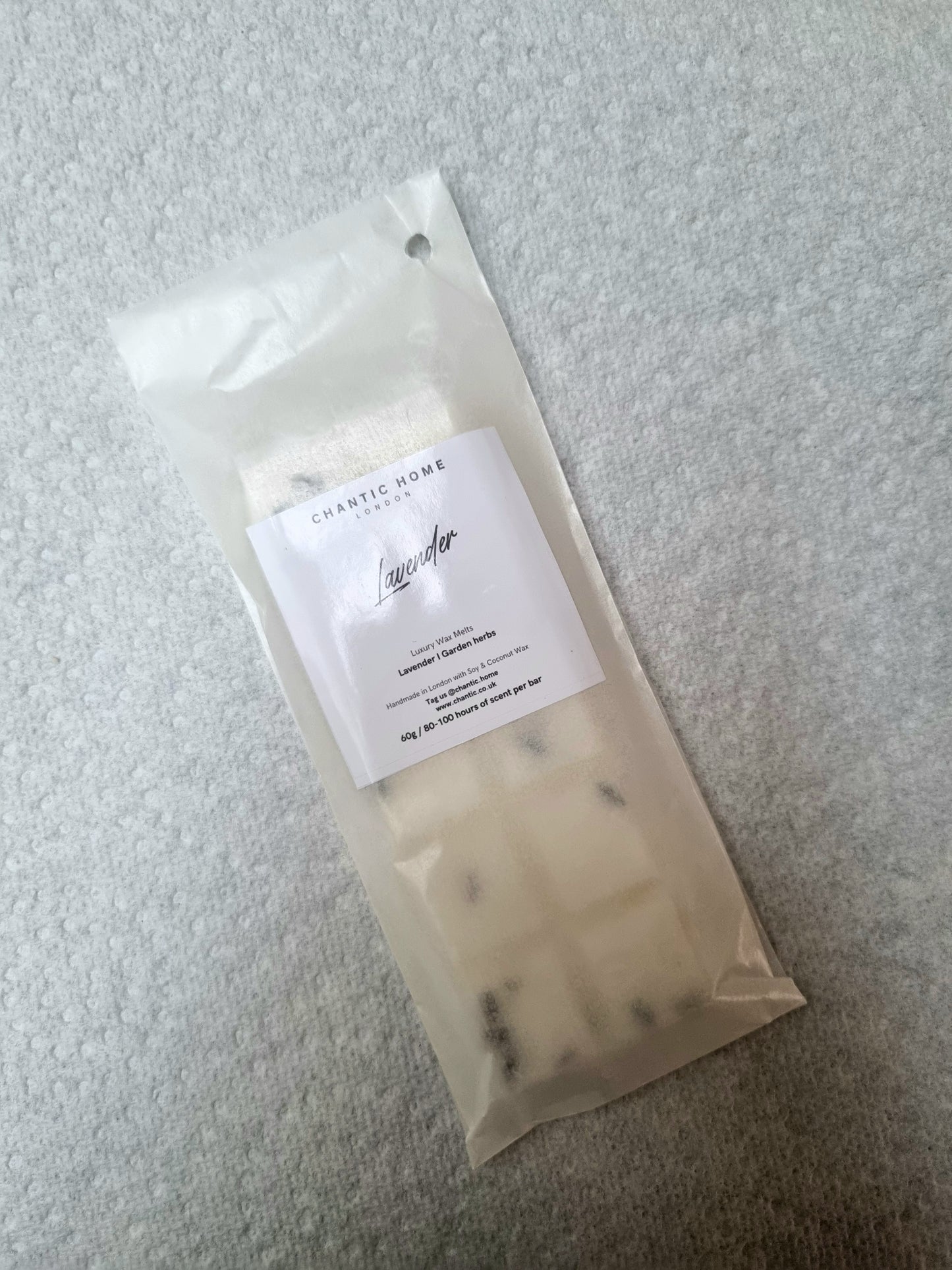 Lavender Wax Melt Snap Bar | Sustainable, Pet Safe & Natural Home Fragrance | Chantic Home