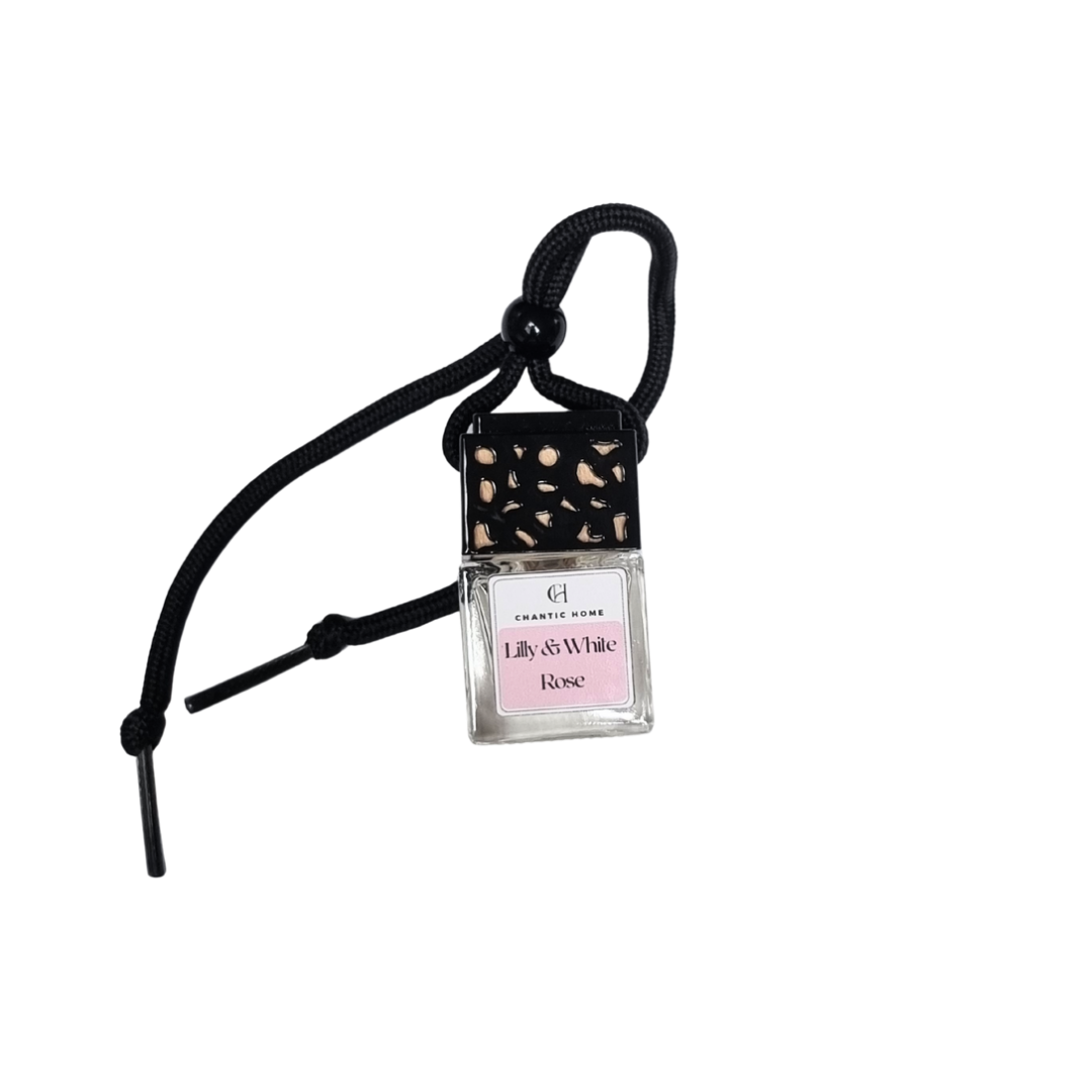 Lilly & White Rose Car Diffuser | Luxury Car Diffuser Fragrance | Vegan | Pet-Safe | Chantic Home