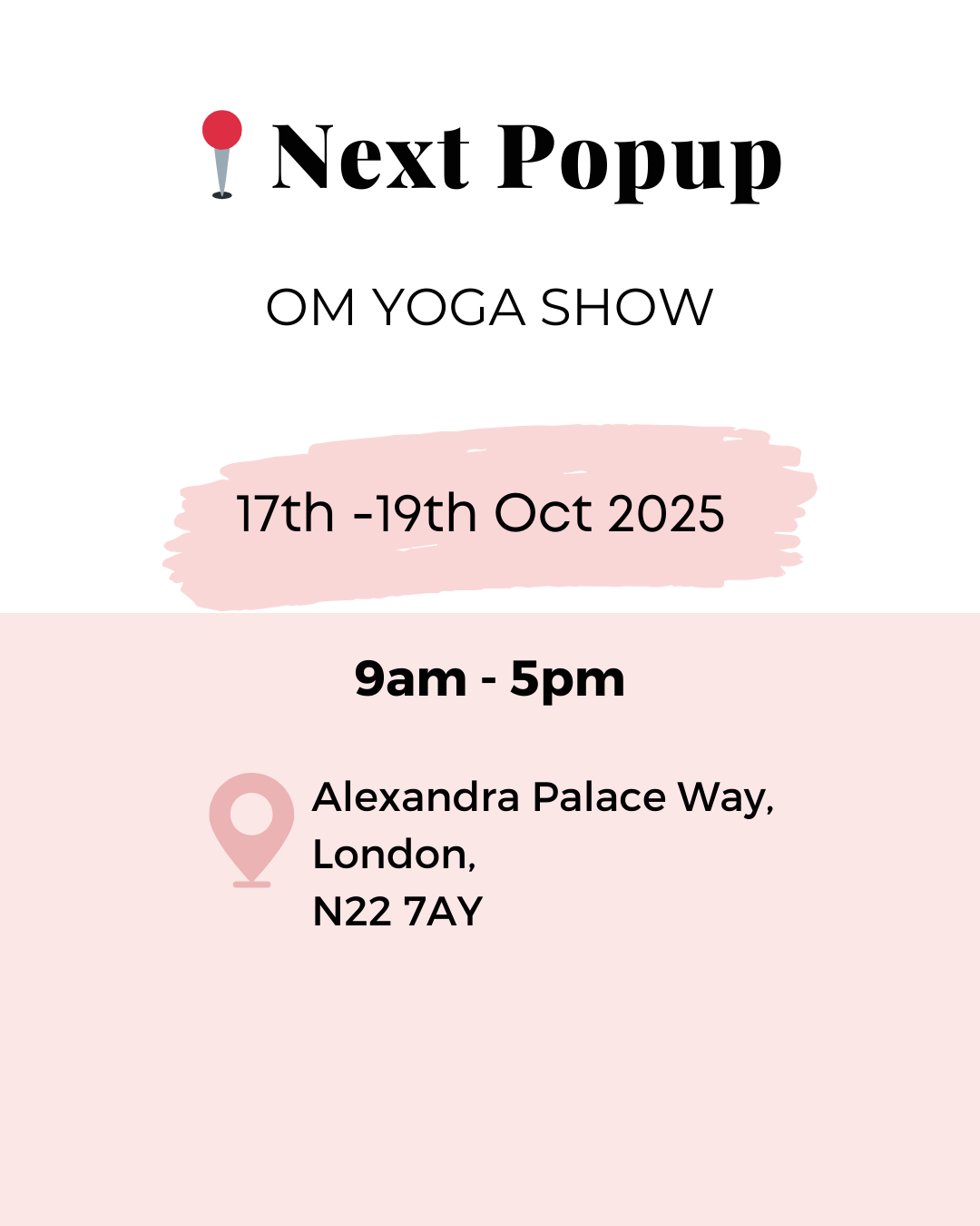 Trade Show: 17th -19th OM Yoga Show