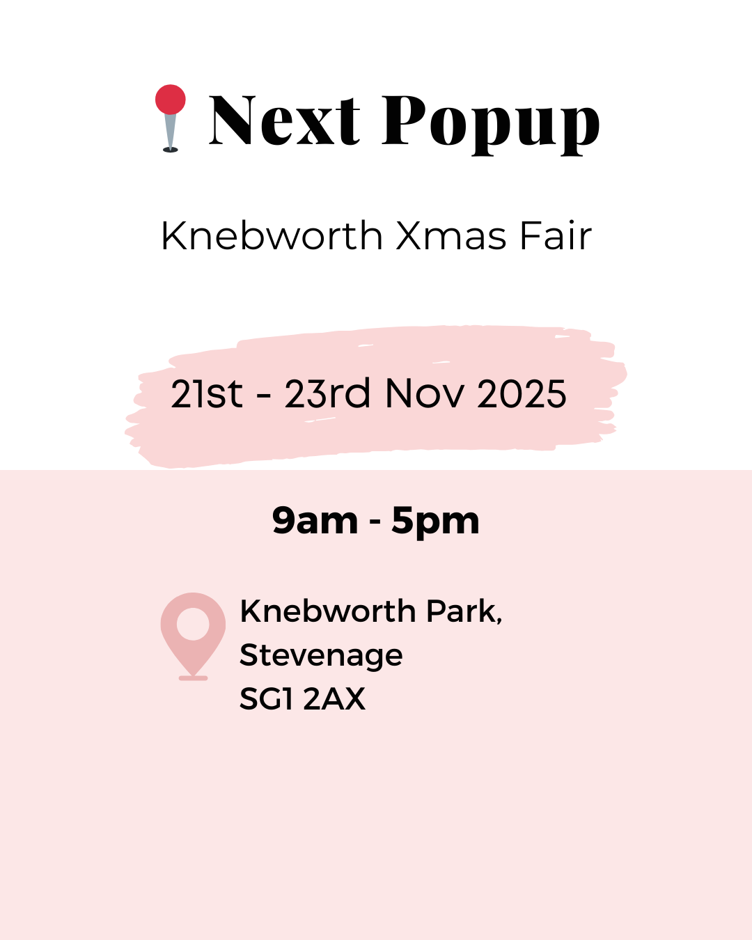 Xmas Show: 21st - 23rd Novemember 2025