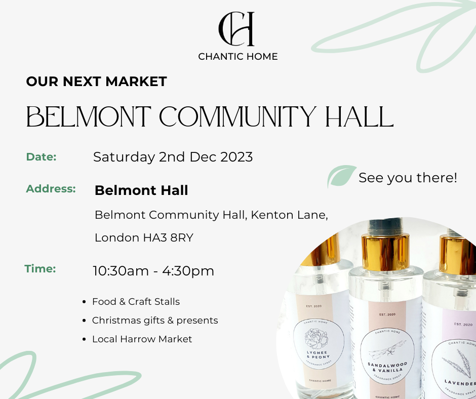 [2nd December 2023] Local Market - Belmont Community Hall, Kenton Lane, London HA3 8RY