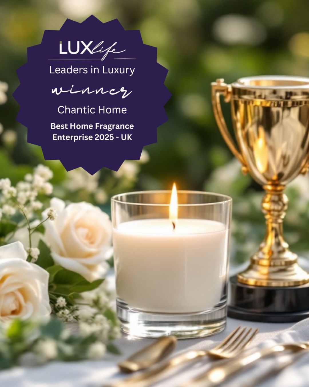 Best Home Fragrance Enterprise 2025 - UK in the Home and Garden Awards 2025