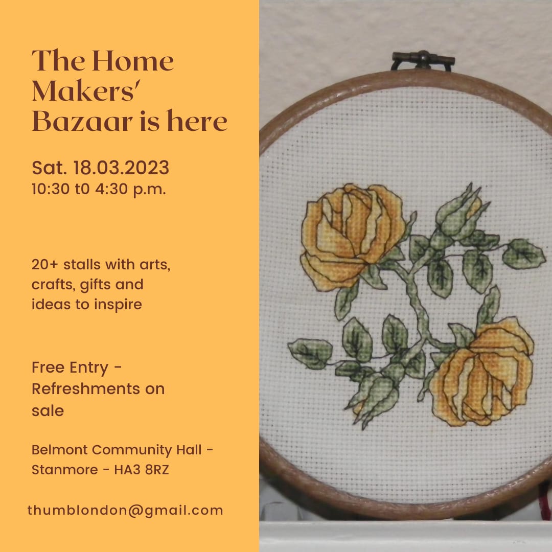 [18th March 2023 ] - Local Market - Belmont Community Hall, Kenton Lane, London HA3 8RY