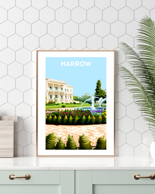 Harrow Travel Print - Bentley Priory