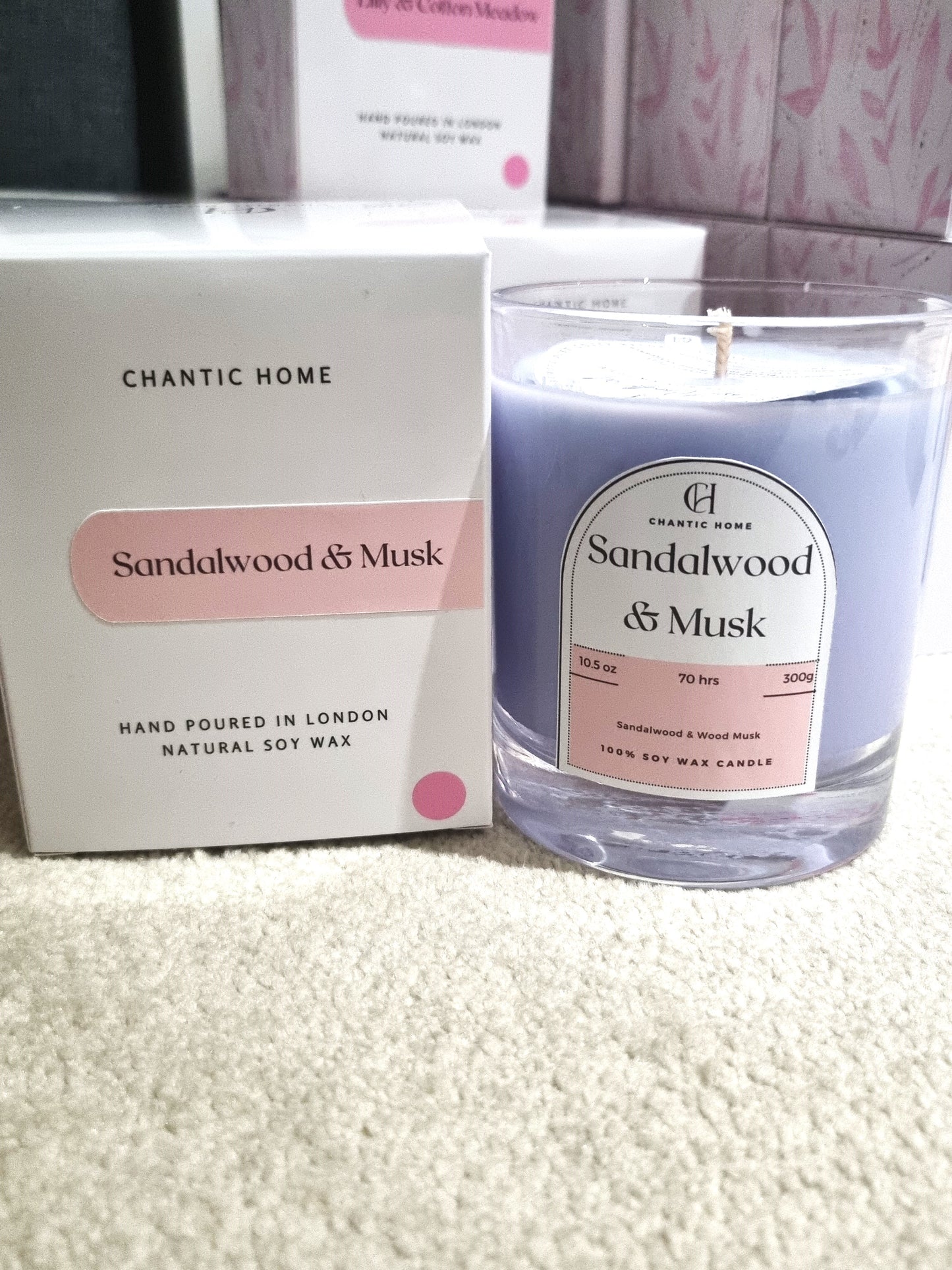 Sandalwood & Musk 30cl | Vegan Soy Candle | Pet-Safe Luxury Home Fragrance | Chantic Home