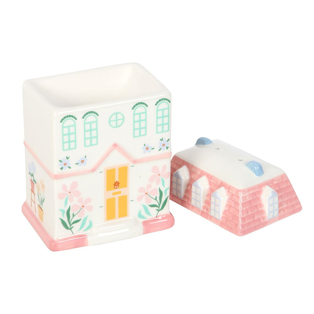 Decorative pastel house wax burner sustainable home fragrance ceramic warmer