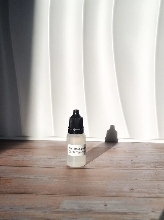 Rhubarb & Elderflower Car Diffuser Refill | Luxury Car Diffuser Fragrance | Vegan | Pet-Safe | Chantic Home