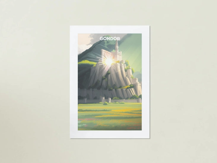 Gondor Art Print, Fantasy Print