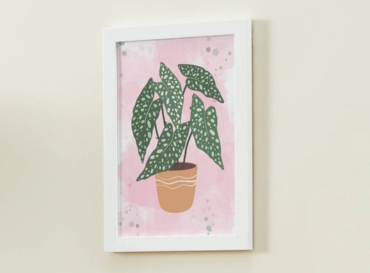 Planted Pot Art Print, Plant Print