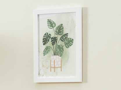 Planted Monsterra Art Print, Plant Print