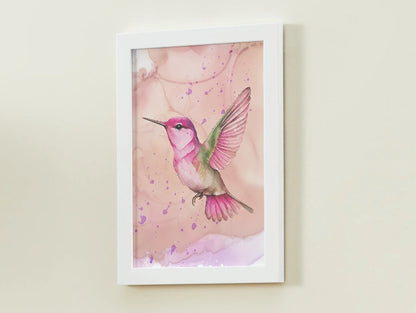 Hummingbird Art Bird Print, Animal Print