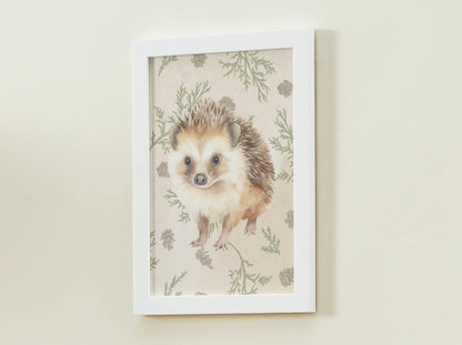 Hedgehog Art Print, Animal Nursery Print