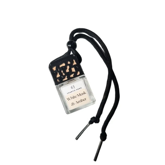 White Musk and Amber Car Diffuser | Luxury Car Diffuser Fragrance | Vegan | Pet-Safe I Chantic Home I Handmade in Harrow