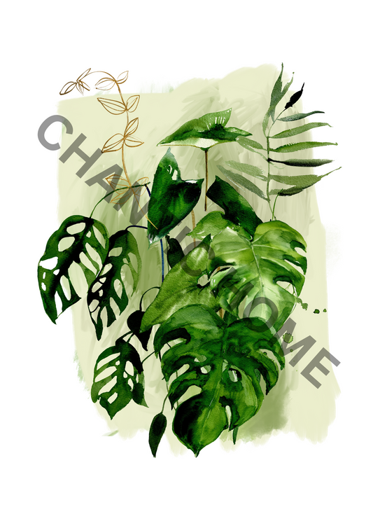 Digital Art - Monstera [A4 Printable Wall Art]