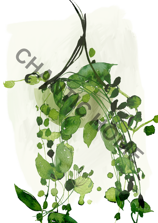 Digital Art - Hanging Basket [A4 Printable Wall Art]