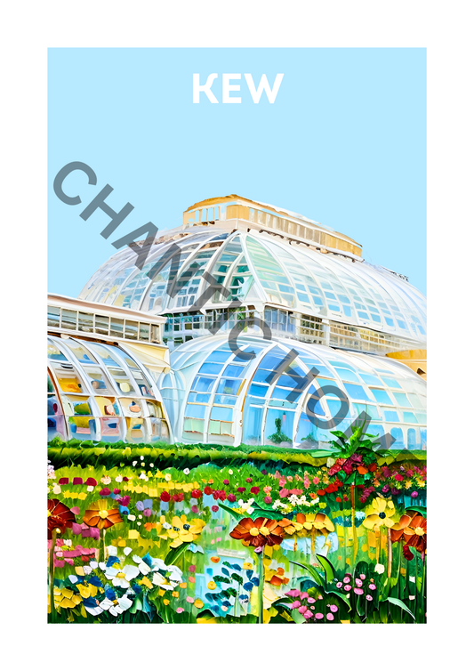 Kew Travel Print - Kew Gardens