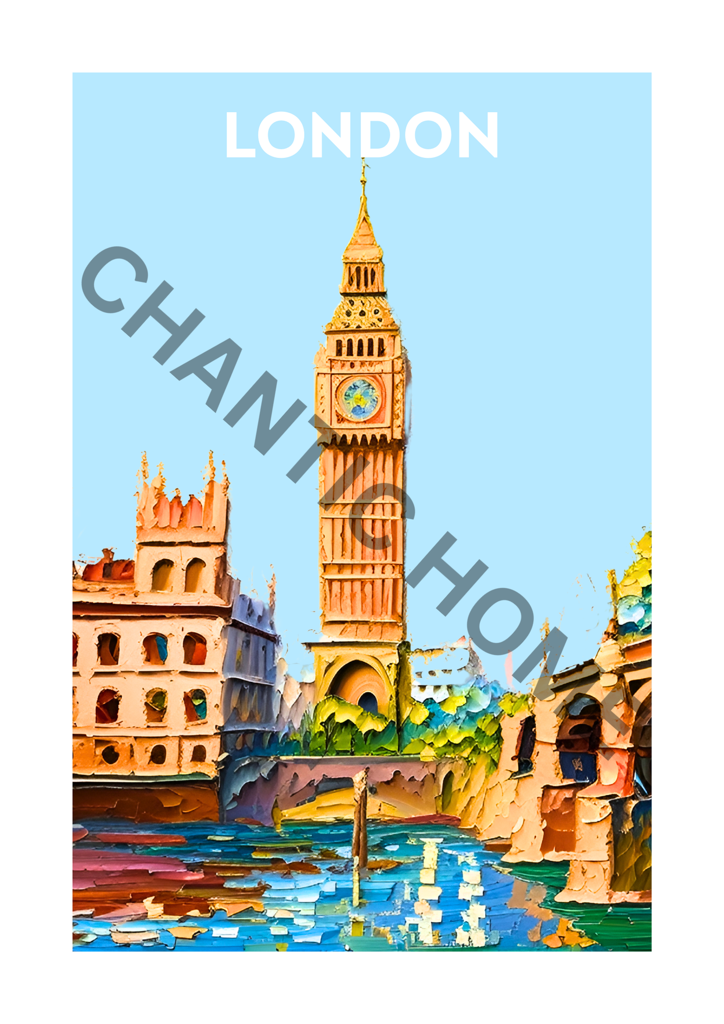 London Travel Print - Big Ben