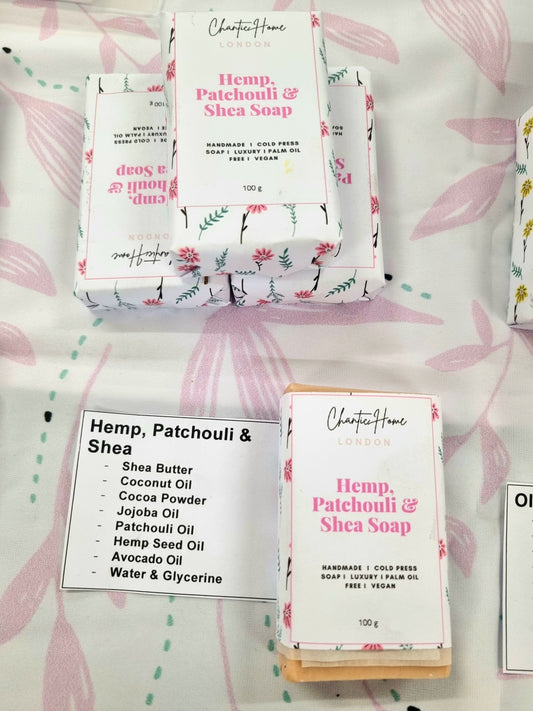 Hemp, Patchouli & Shea Butter I Artisan Handmade Soap