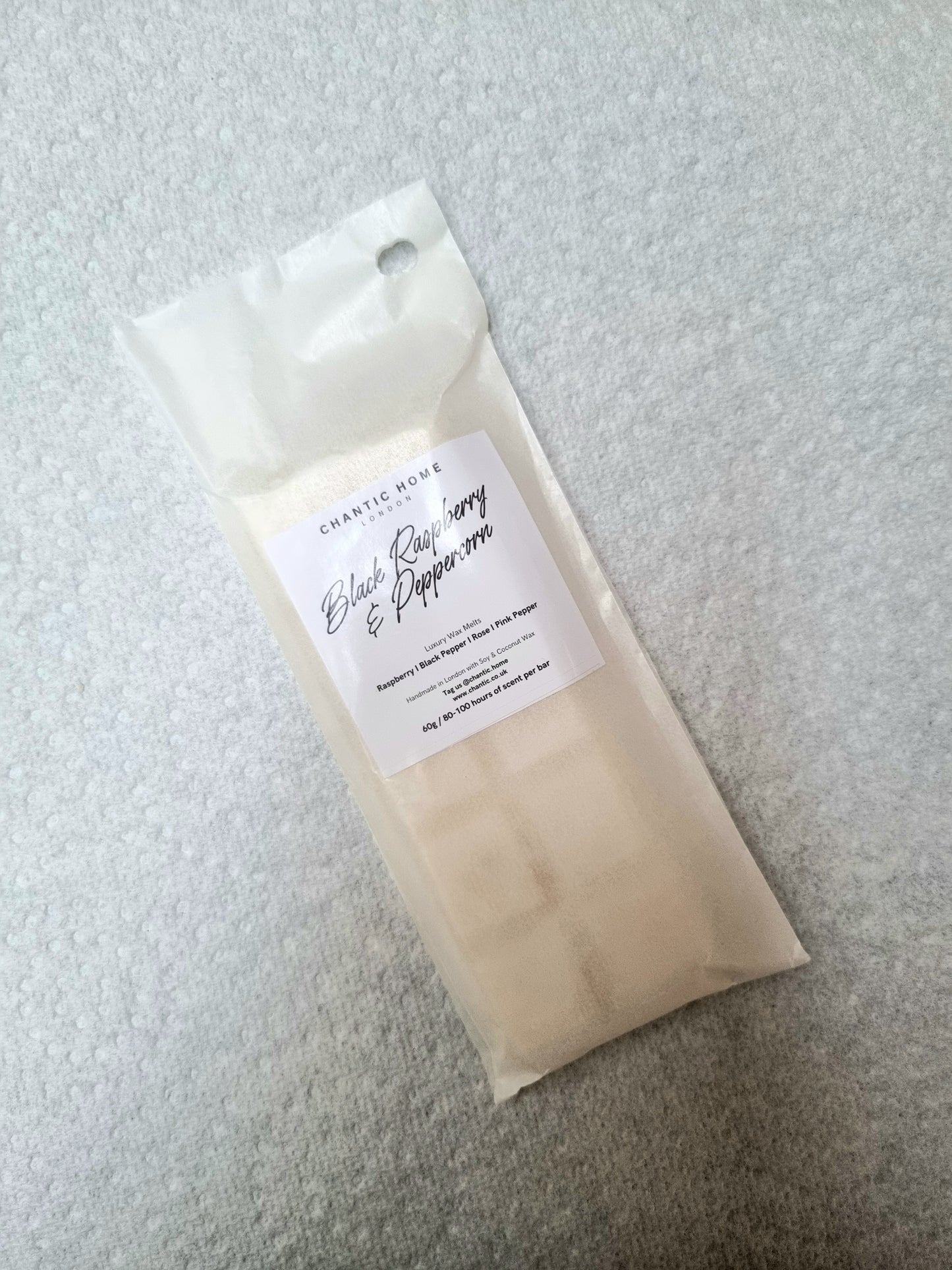 Black Raspberry and Peppercorn Wax Melt Snap Bar | Sustainable, Pet Safe &Natural Home Fragrance | Chantic Home
